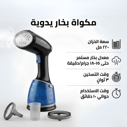 BRKNDA Professional Handheld Steam Iron – 2600W