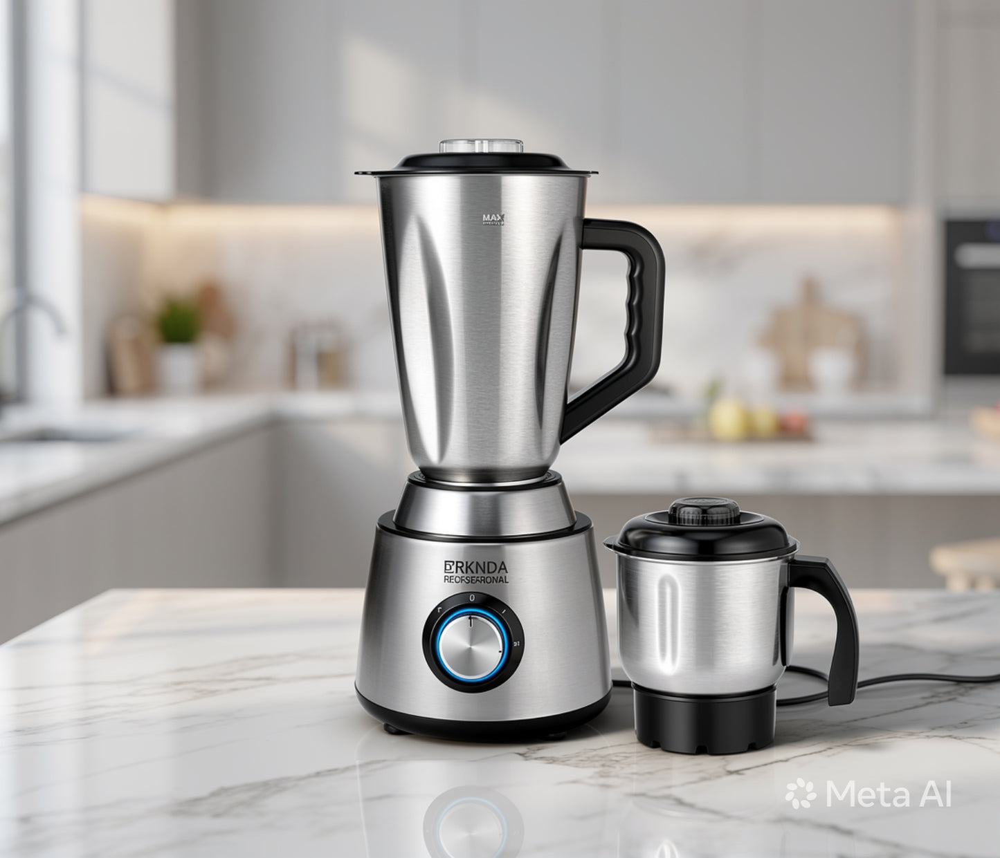 Brknda Professional 3-in-1 Blender | Multi-Purpose Chopper & Coffee/Spice Grinder
