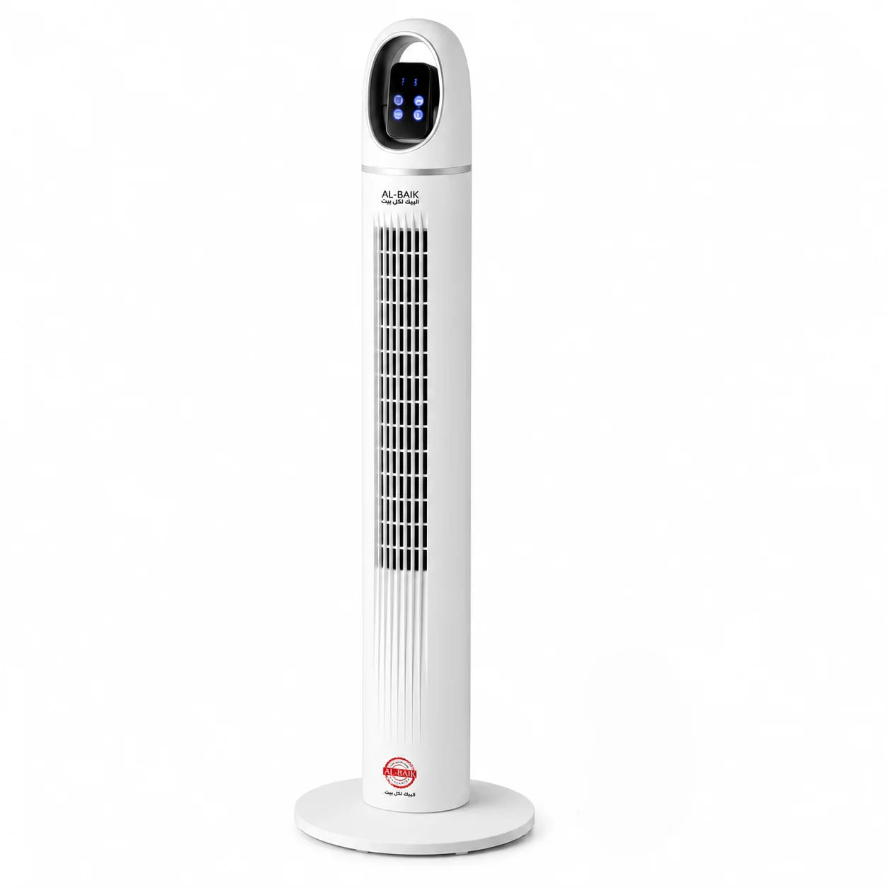 AL-BAIK Tower Fan – 45W | 3 Speed Settings | LED Display | Remote Control | 24-Hour Timer