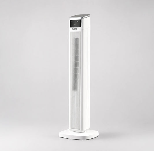 AL-BAIK Tower Fan – 43" | 45W | 3 Speeds | Oscillation | LED Display | Remote Control