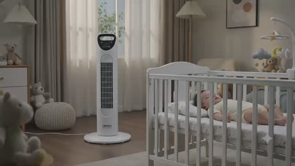 BRKNDA Pro 806 Tower Fan — Silent Cooling Powerhouse